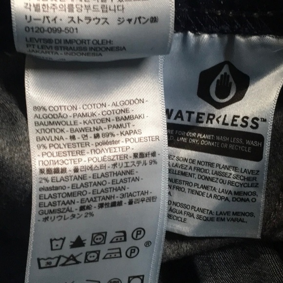 Levi’s jeans women's size 2 skinny pull-on pull on blue jeans elastic waist - Picture 13 of 15